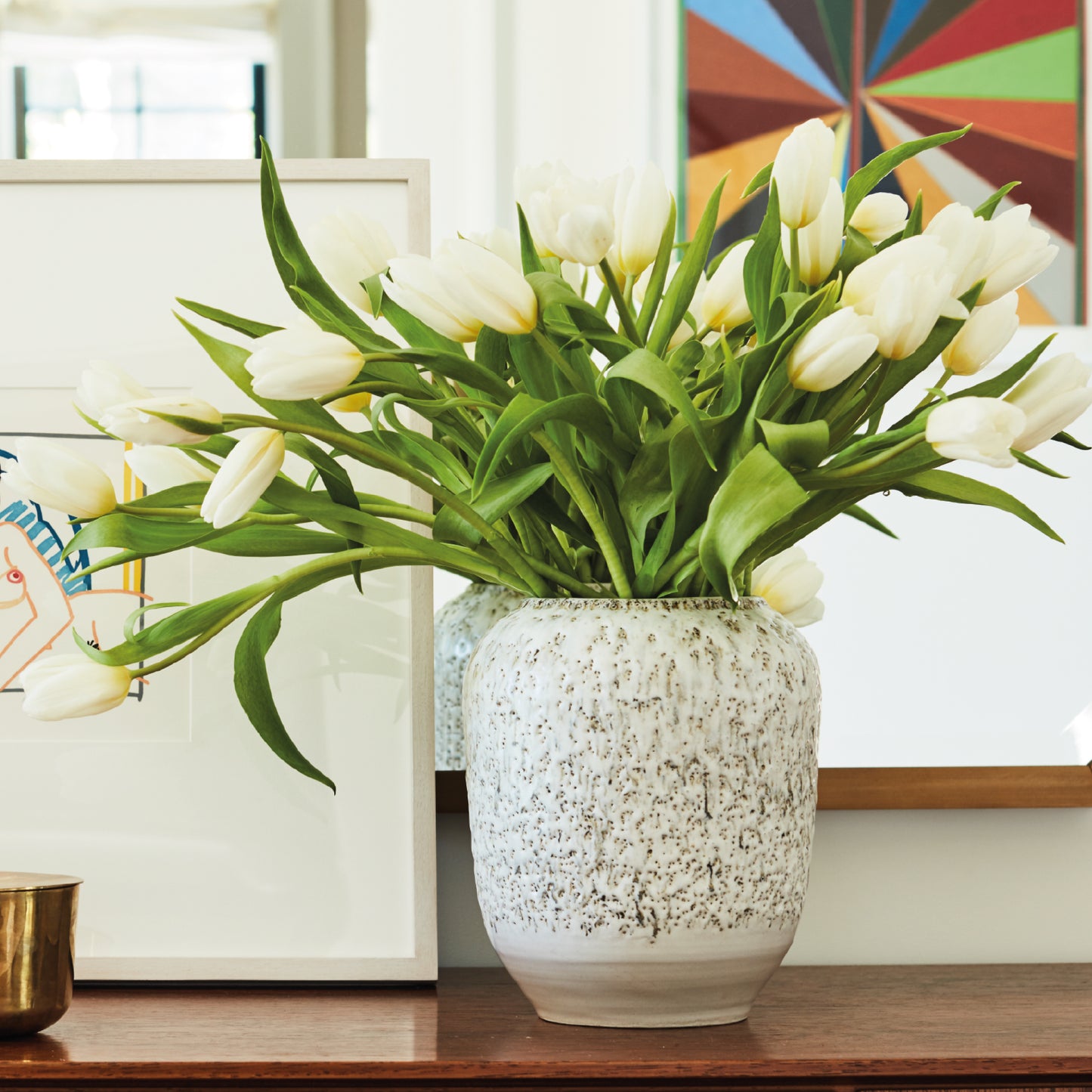 Arctic White Tulips