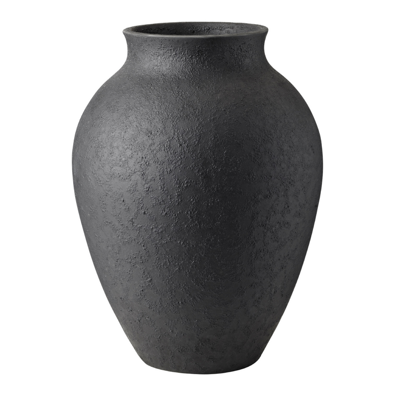 Ceramic Flower Vase charcoal H 27 cm