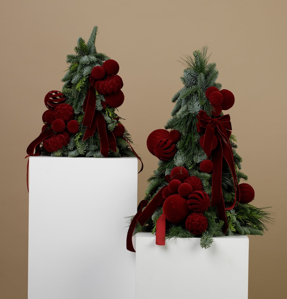 christmas tree - Burgundy