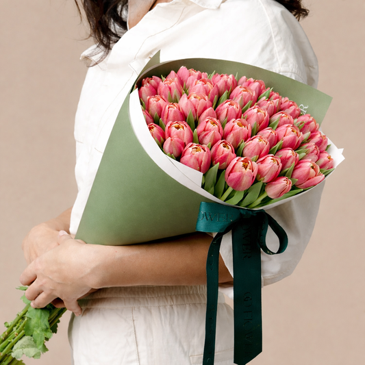 50 Shades of Pink Tulips