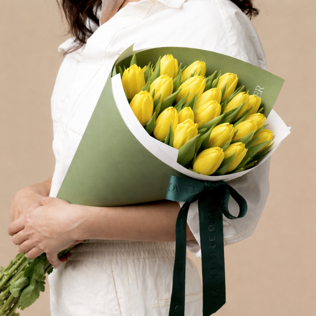 Strong Canary Tulips