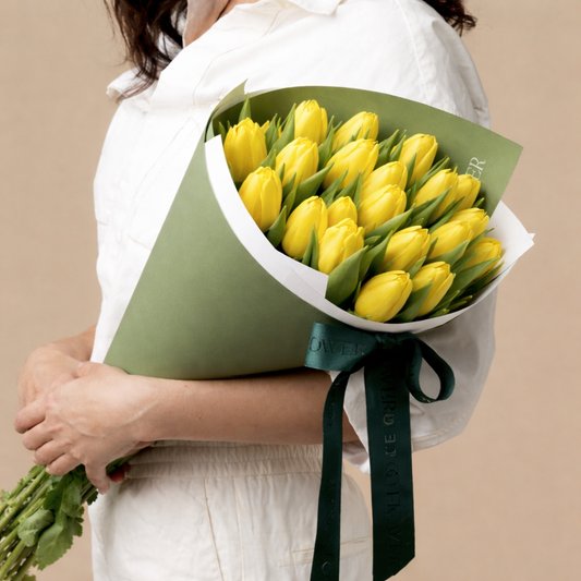 Strong Canary Tulips