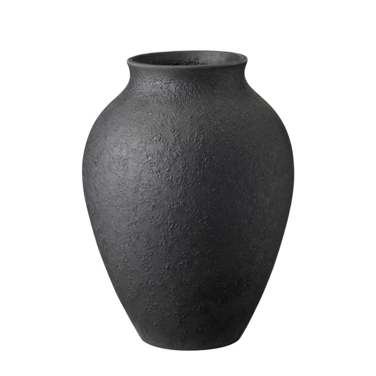 Ceramic Flower Vase Charcoal H 20 cm