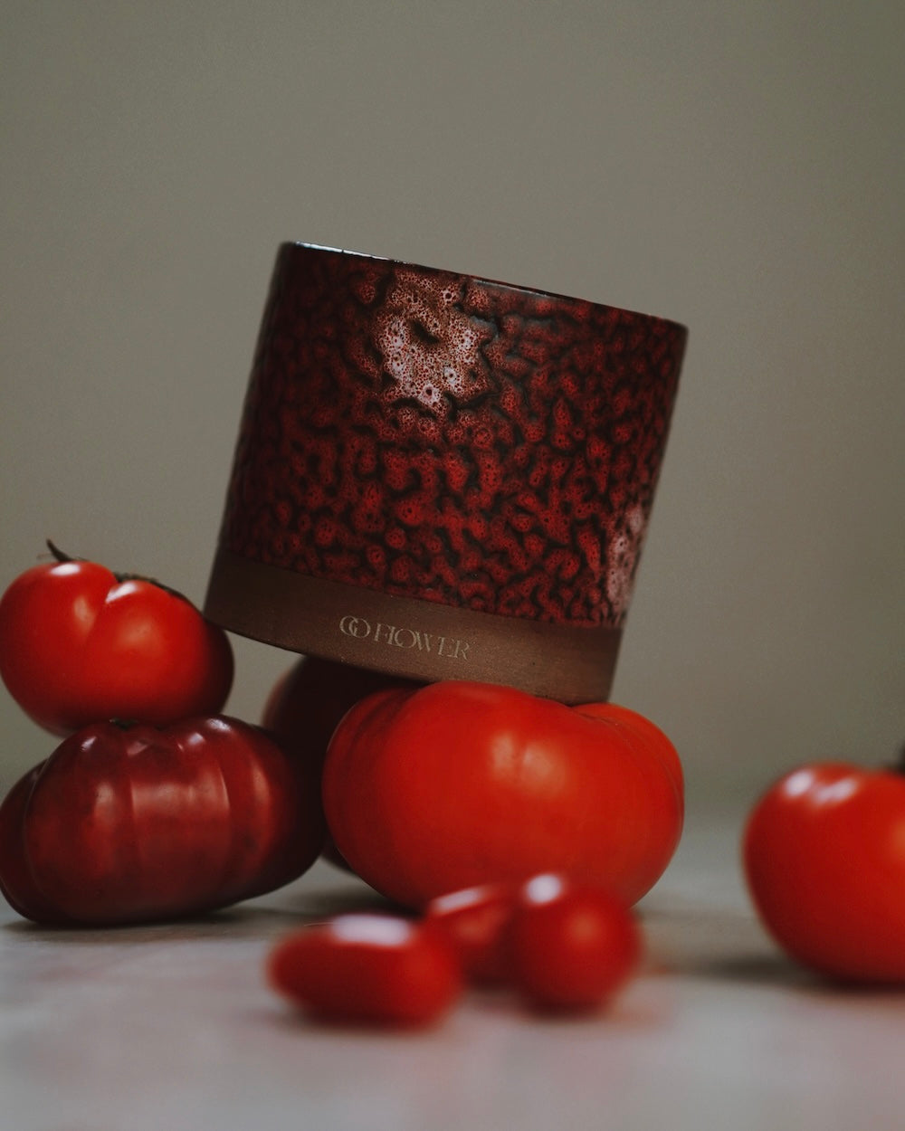 Heirloom tomato candle