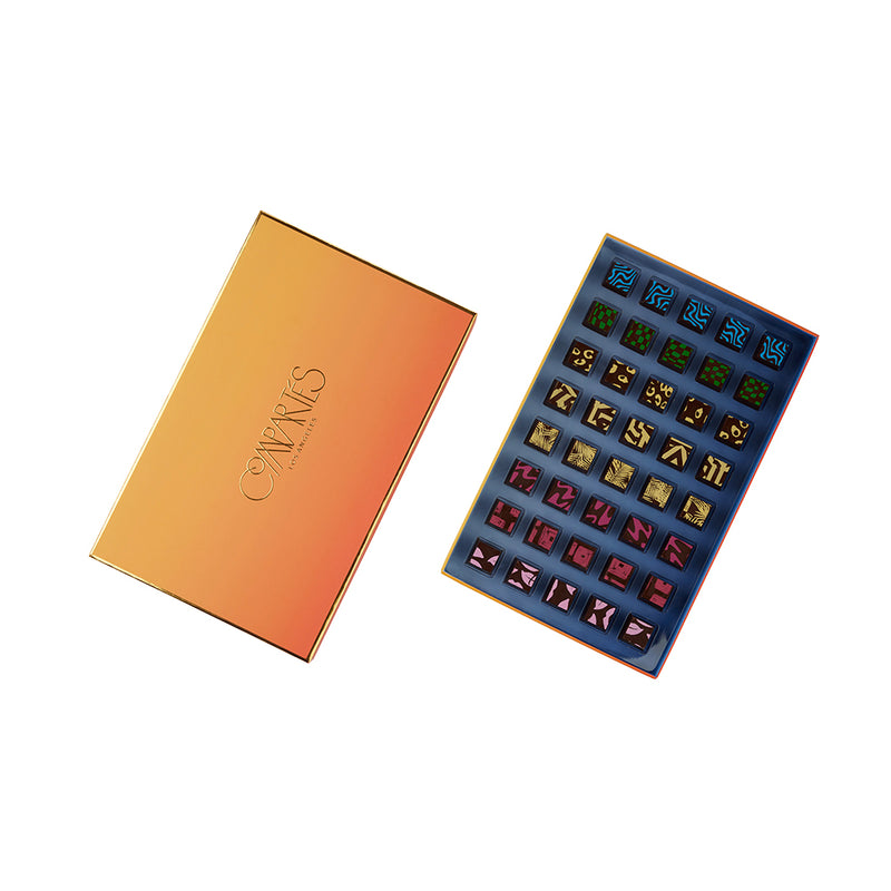 40 pieces L.A Sunset Truffle Gift Box Milk (Orange Gradient)