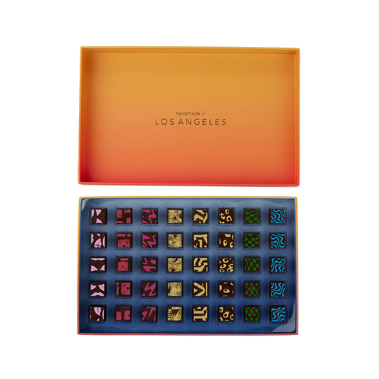 40 pieces L.A Sunset Truffle Gift Box Milk (Orange Gradient)