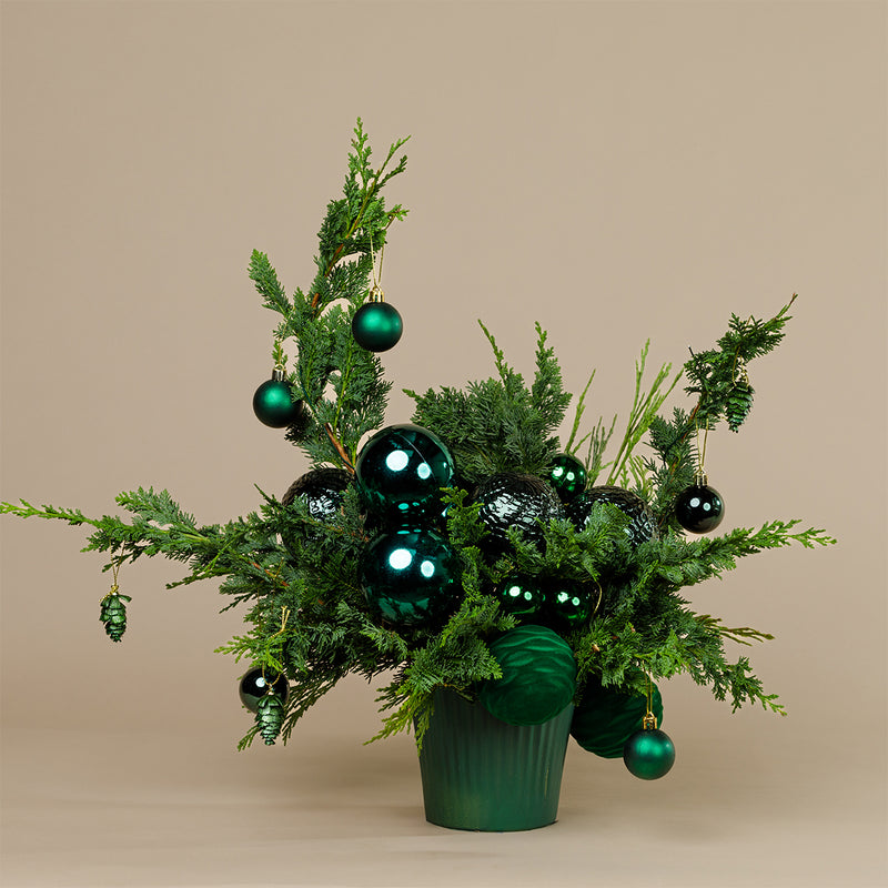 festive Vase - Fir green