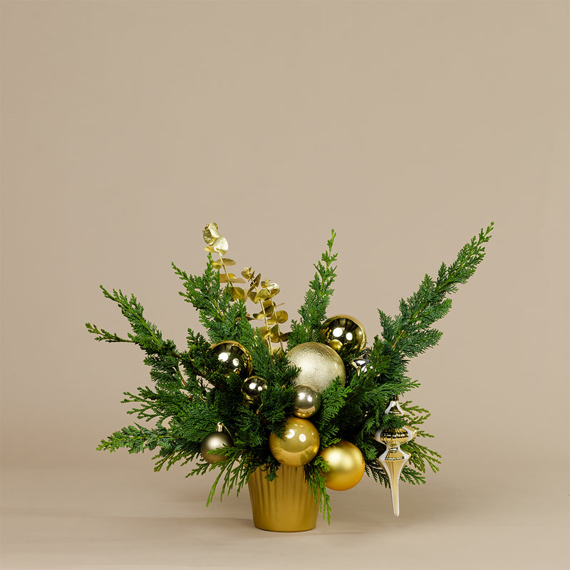 Mini festive Vase - gold