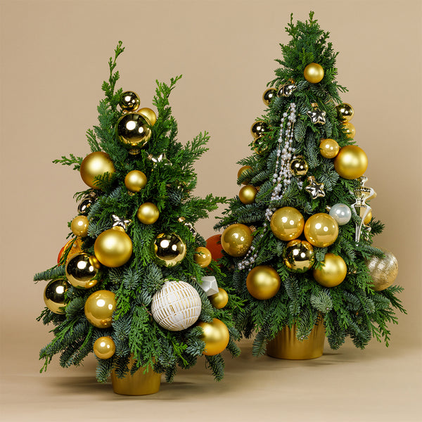 christmas tree - gold