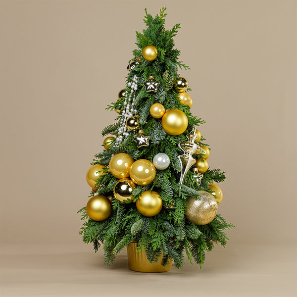 christmas tree - gold