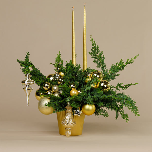 festive Vase - gold