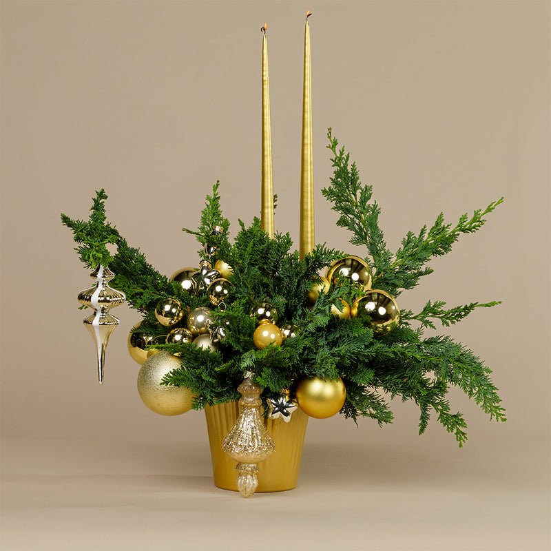 festive Vase - gold