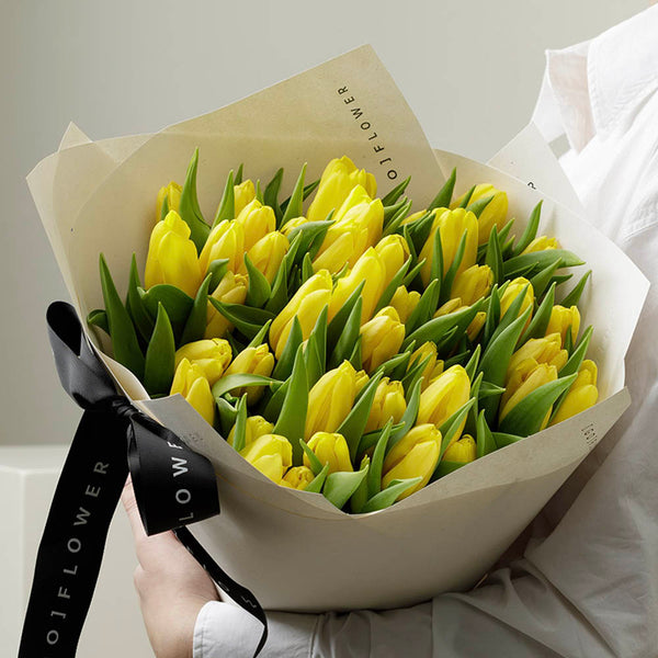 Strong Canary Tulips