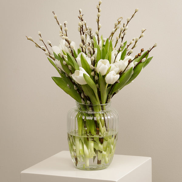 White Tulip & Salix Vase Set